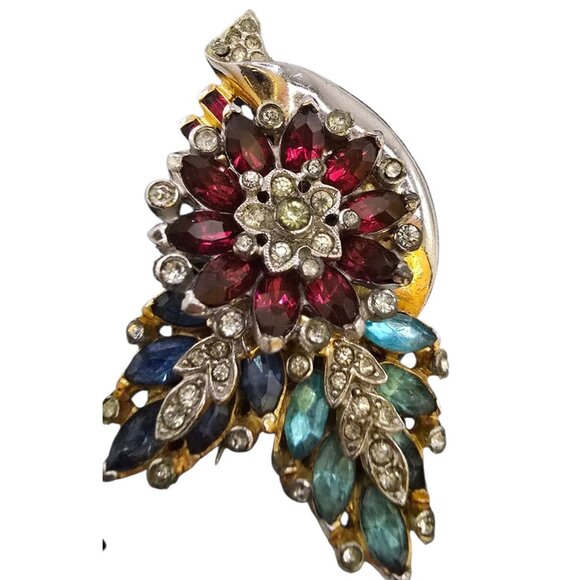 Antique Verified Coro Fur Clip Brooch (A8901) - Picture 3 of 7